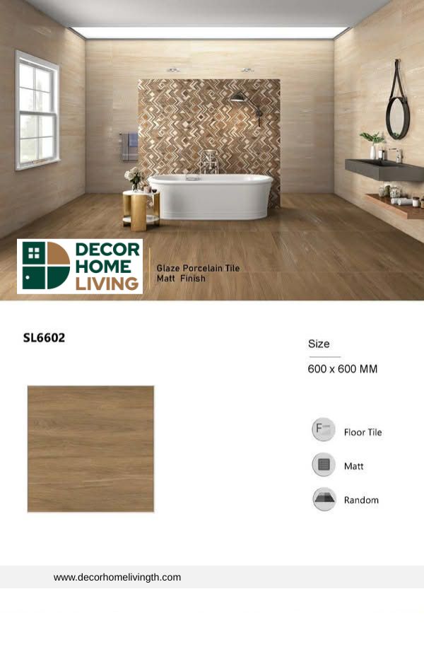 SL6602 กระเบื้องลายไม้ - Image 2