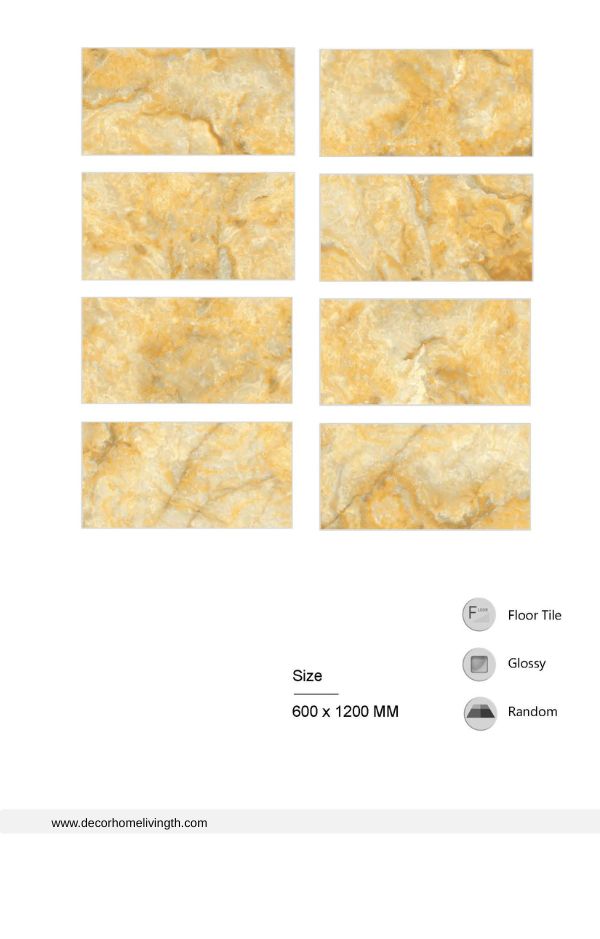 SL601202 กระเบื้องพอร์ซเลนเคลือบแก้ว-พื้นผิวมันวาวสูง - Image 2