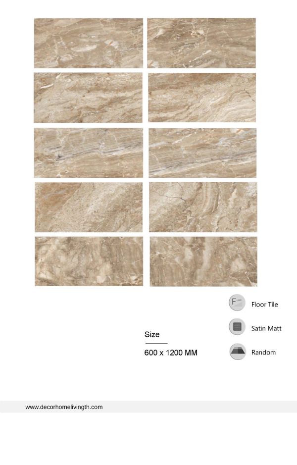 IND601206 กระเบื้องพอร์ซเลนเคลือบ-ผิวหน้าซาติน - Image 3